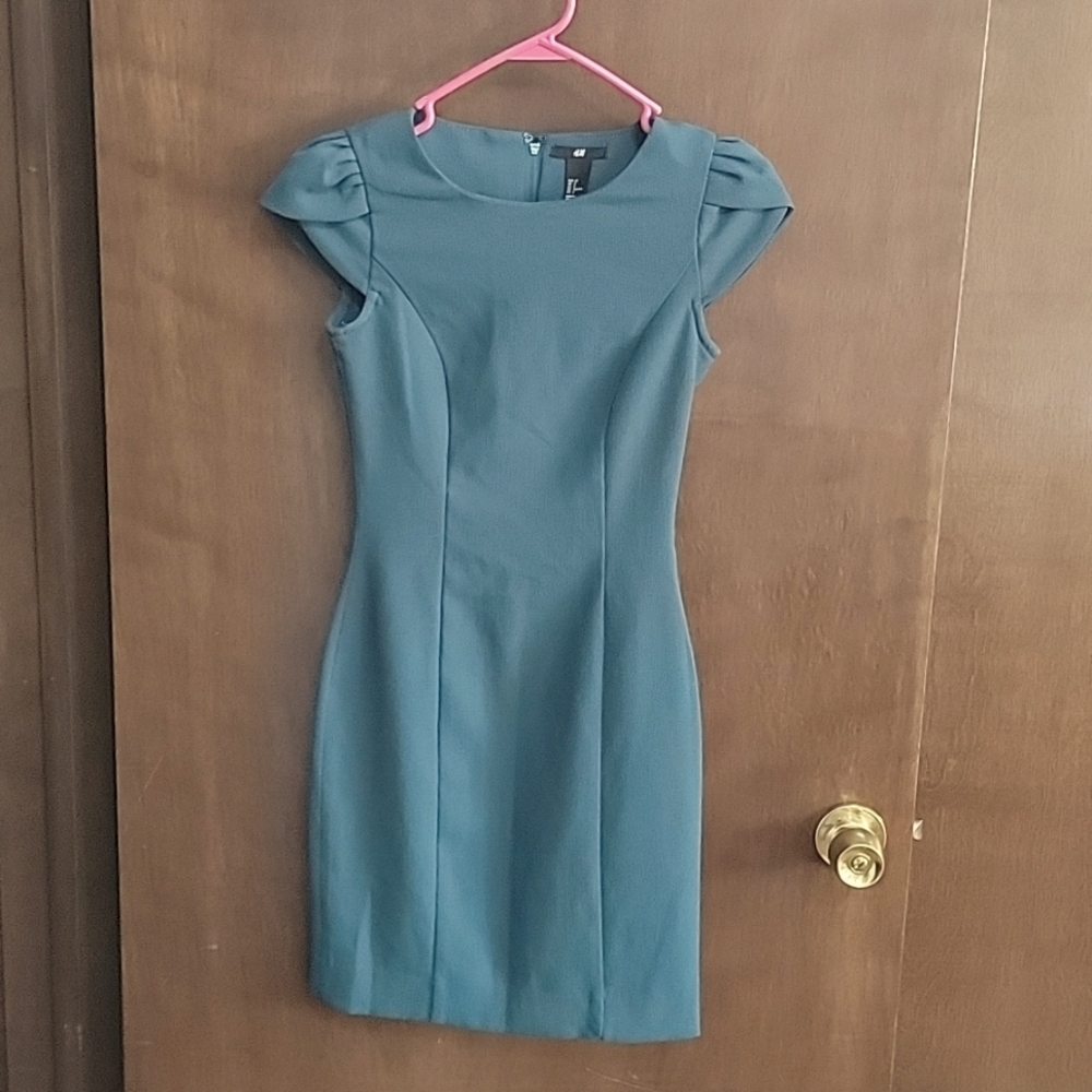 Greenish teal dress
